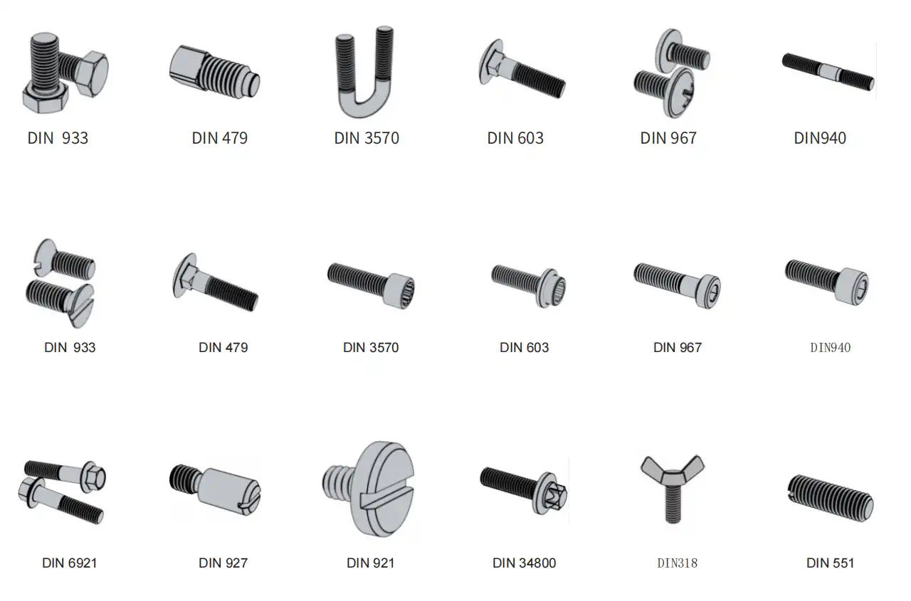 ​​​​​​​​​​Bolt & Screw Types